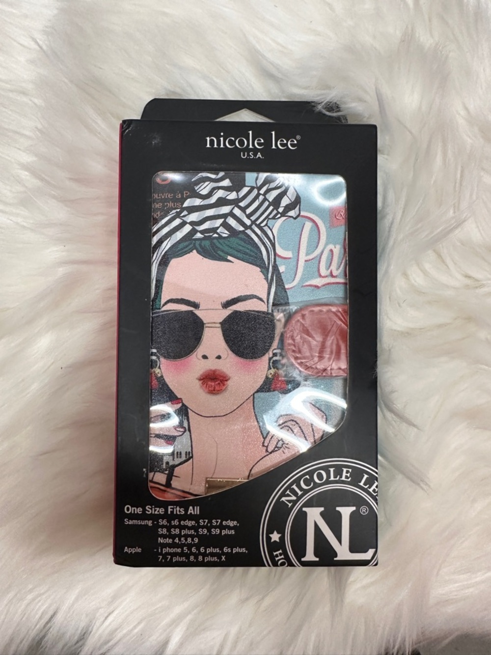 Nicole Lee girl Graphic Sunglasses Phone Pouch